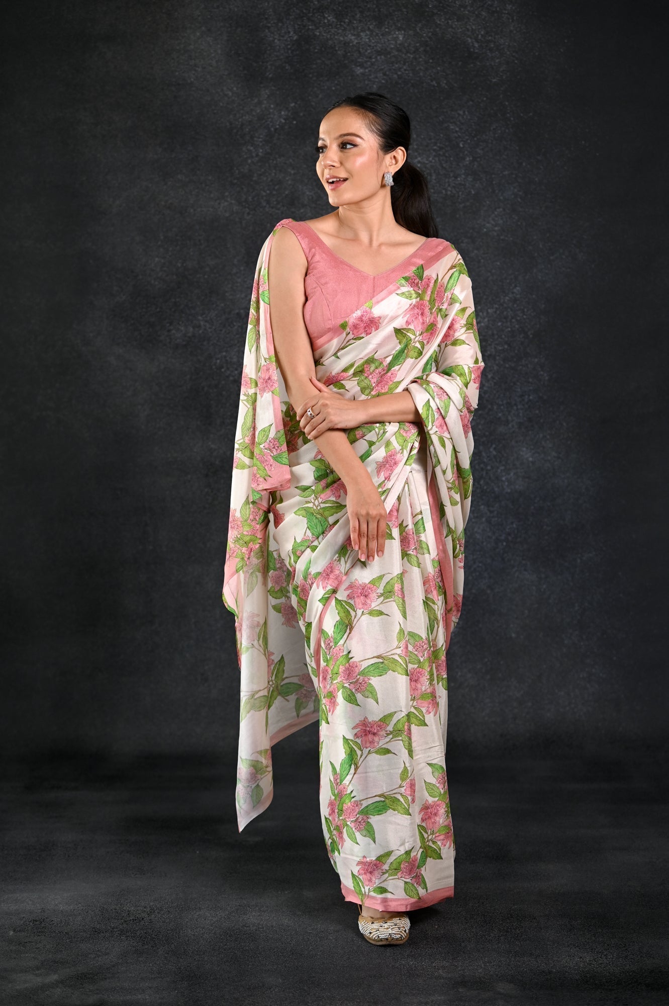 Buy-Azalea - Crepe Saree-Cyahi-Online