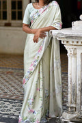 Buy-Evergreen - Satin Saree-Cyahi-Online