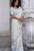 Buy-Evergreen - Satin Saree-Cyahi-Online