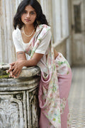 Buy-Mauve Joys - Satin Saree-Cyahi-Online